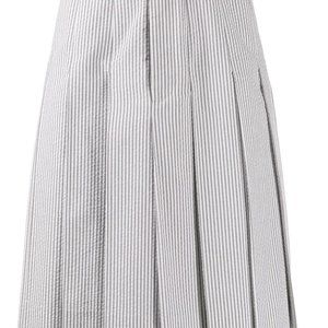 Thom Browne Seersucker Classic Rise Skirt